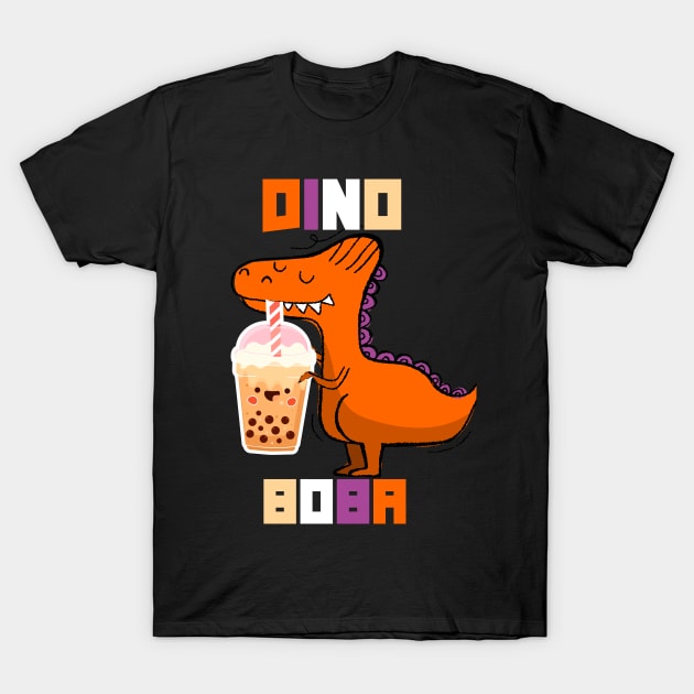 DINO BOBA funny T-Shirt by Trendy_Designs